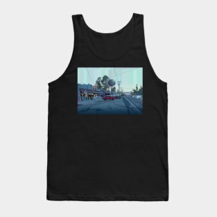 Sphere in Abandoned Town Tank Top